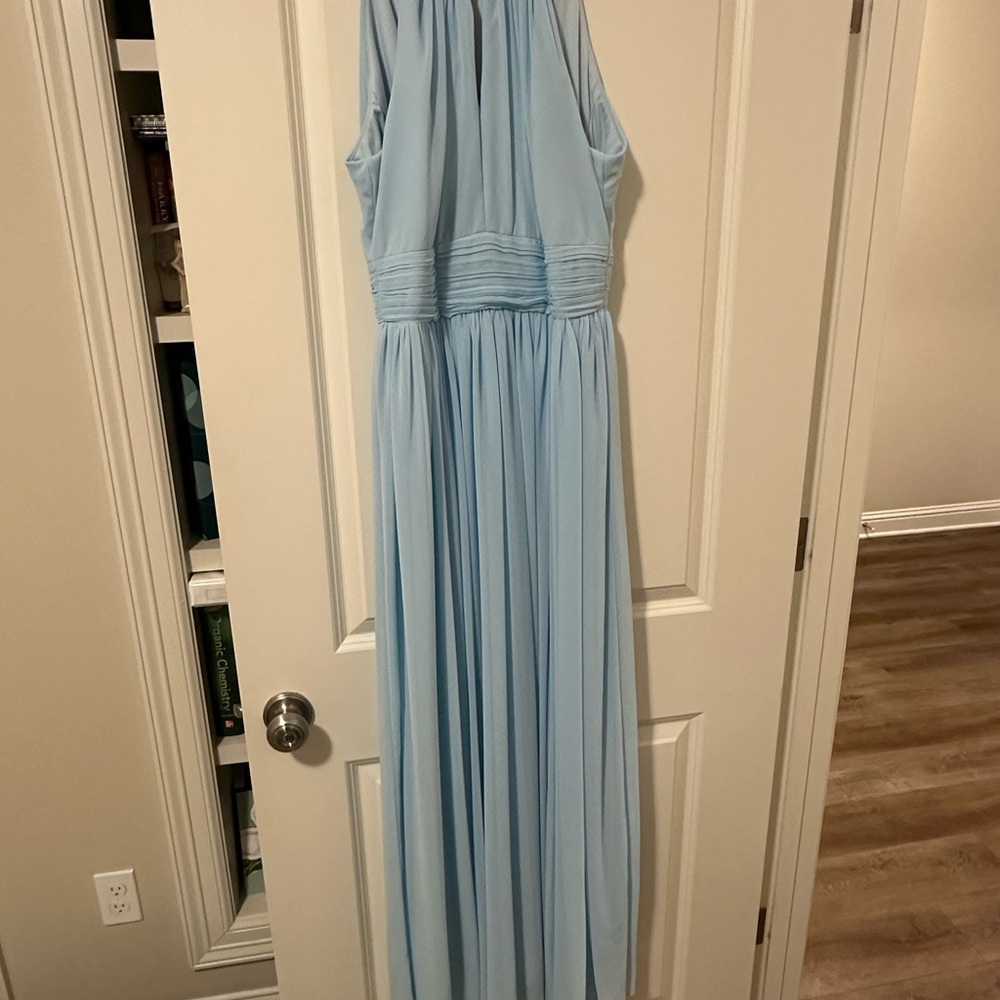 Bill Levkoff Light Blue Gown, bridesmaids dress